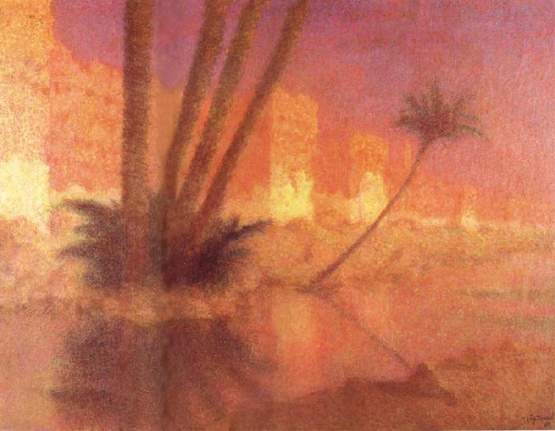 Lucien Levy-Dhurmer Twilight in Marrakesh